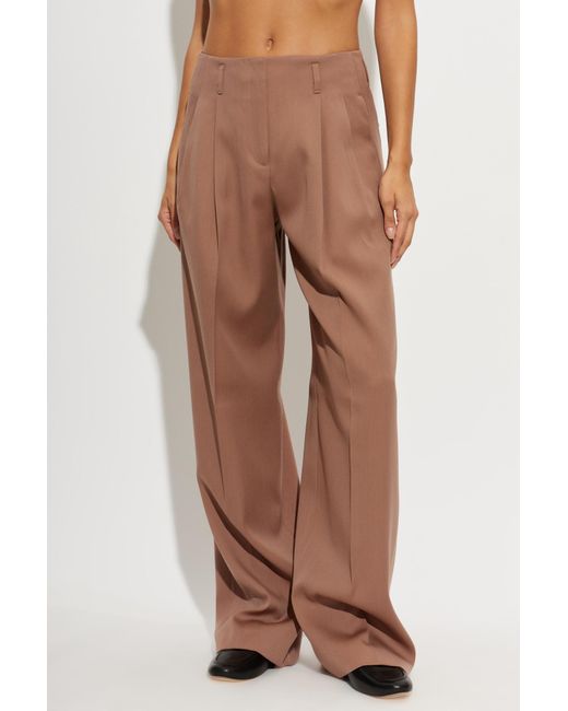Golden Goose Deluxe Brand Brown Straight-Leg Tailored Pants