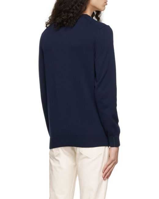 Lacoste Blue Logo Round Neck Sweater for men