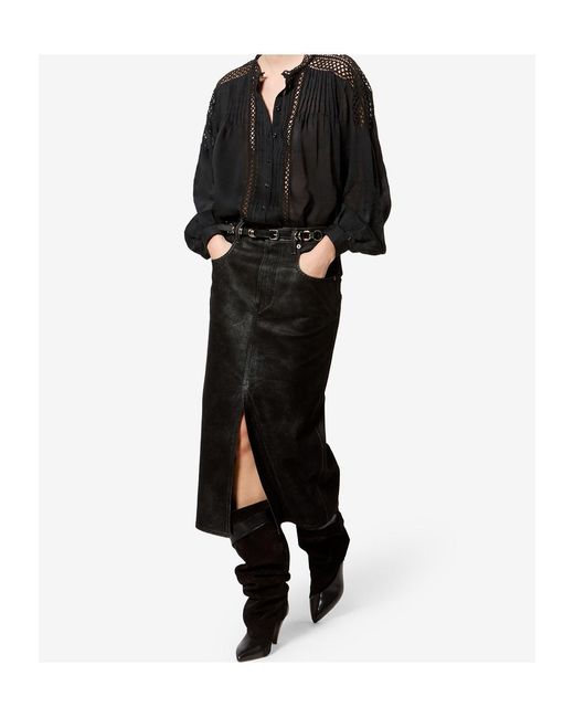 Isabel Marant Black Belted Skirt