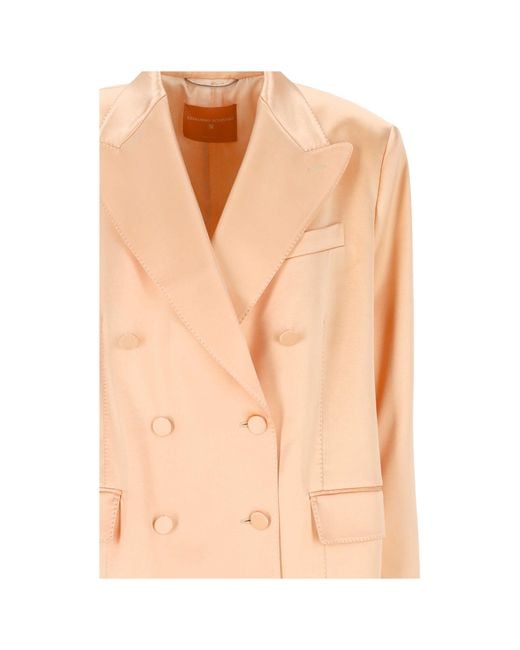 Ermanno Scervino Pink Double-Breasted Blazer