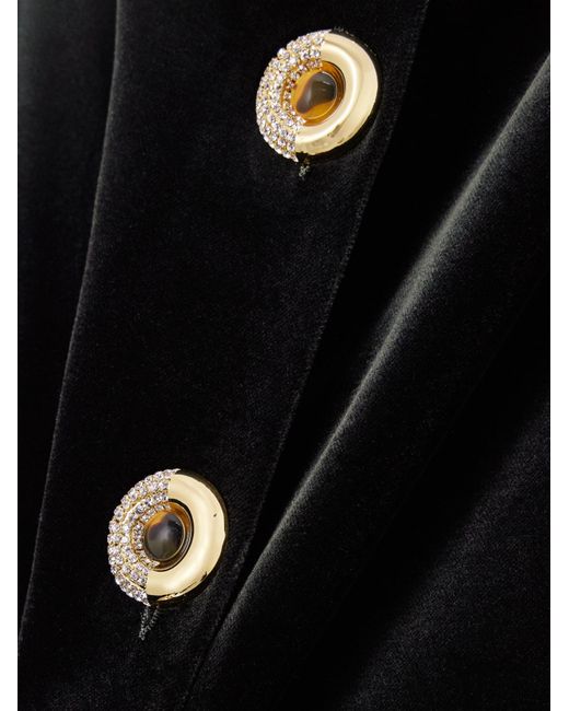 Blazé Milano Black Jealousy Sussex Cotton-Velvet Maxi Skirt