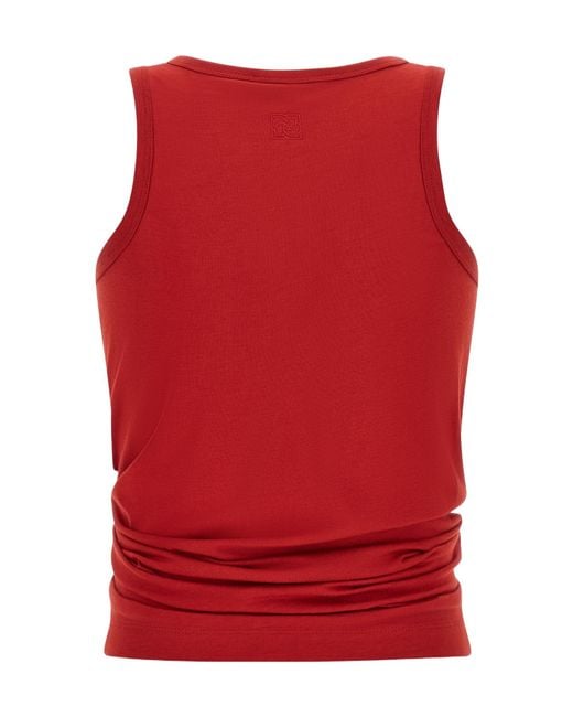 Magda Butrym Red Sleeveless Vest