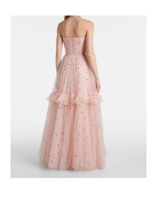 Jenny Packham Pink Sequined Gown