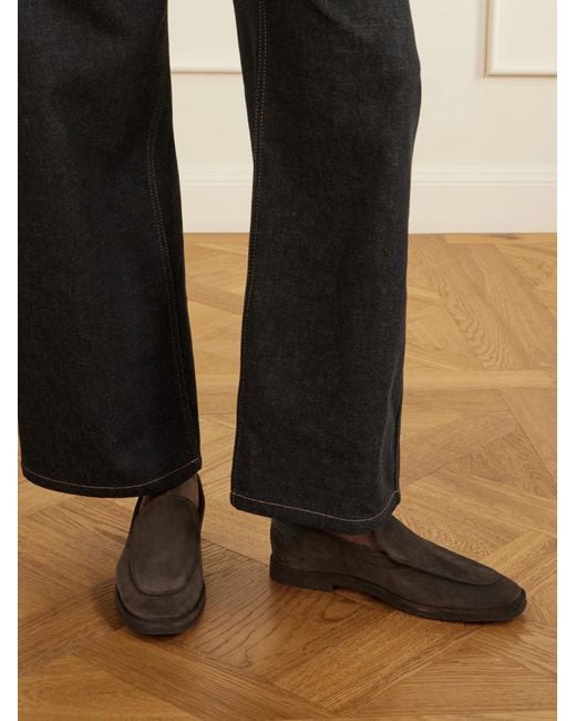 Brunello Cucinelli Brown Round-Toe Loafers