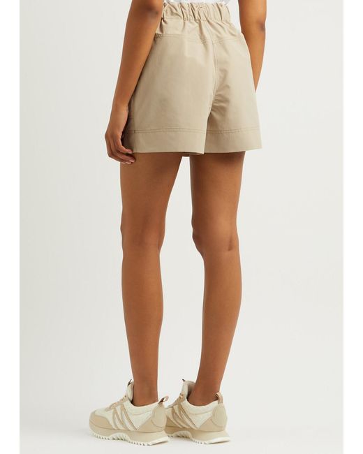 Moncler Natural Logo Shell Shorts