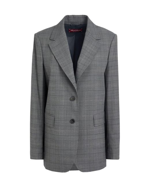 Max Mara Gray Check Blazer