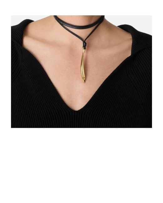 Bottega Veneta Multicolor Sardine Leather Necklace