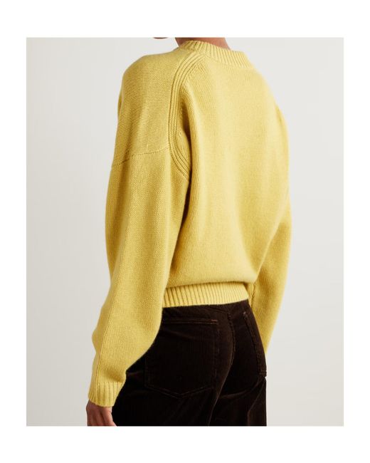 LeKasha Yellow Anong Organic Cashmere Sweater