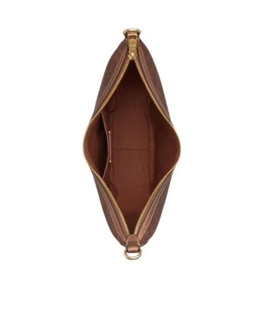 COACH Brown Aria Shoulder Bag