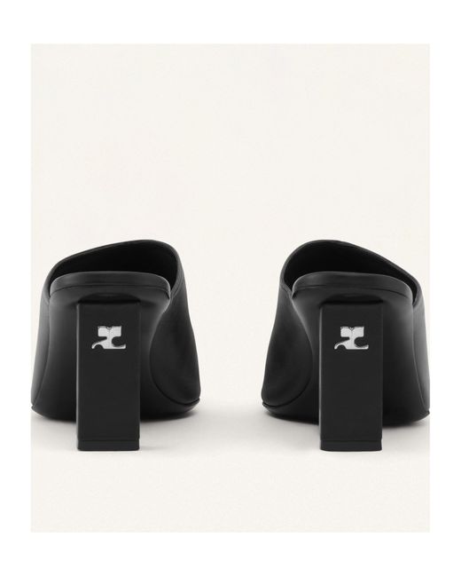 Courreges Black Courrèges Slip-On Mules