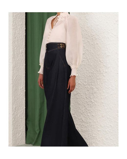 Zimmermann Natural Rebellion Collared Blouse