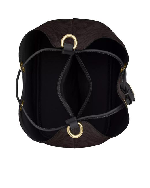 COACH Black Rowan Bucket Bag