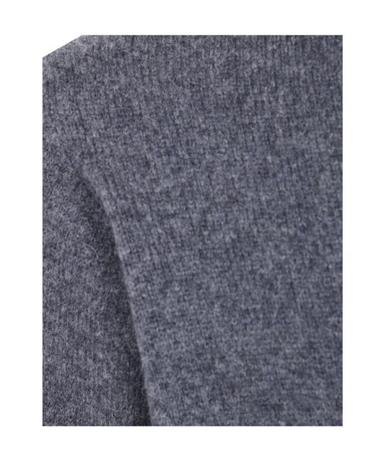 Nuur Blue Crew-Neck Sweater for men