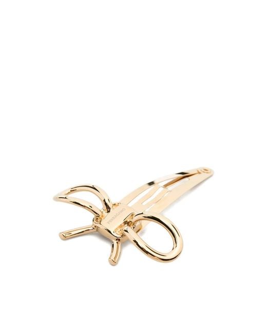 Ferragamo Metallic Bow Detail Hair Accessory