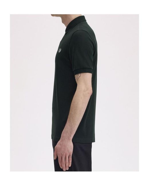 Fred Perry Black Short-Sleeved Polo Shirt for men