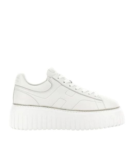 Hogan White Sneakers H-Stripes