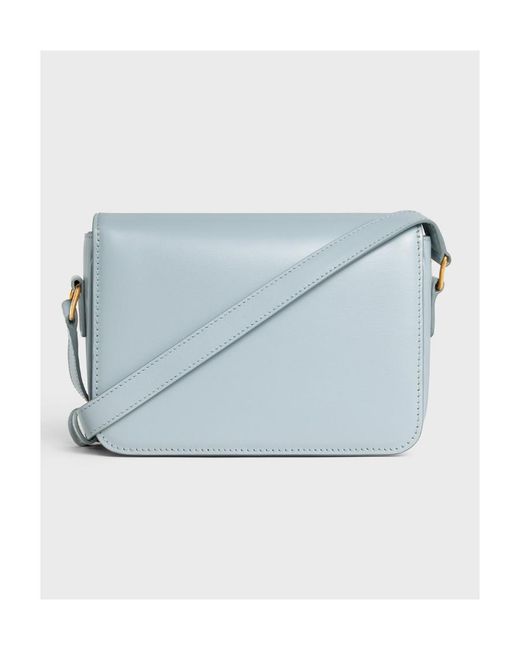 Céline Blue Teen Triomphe Bag