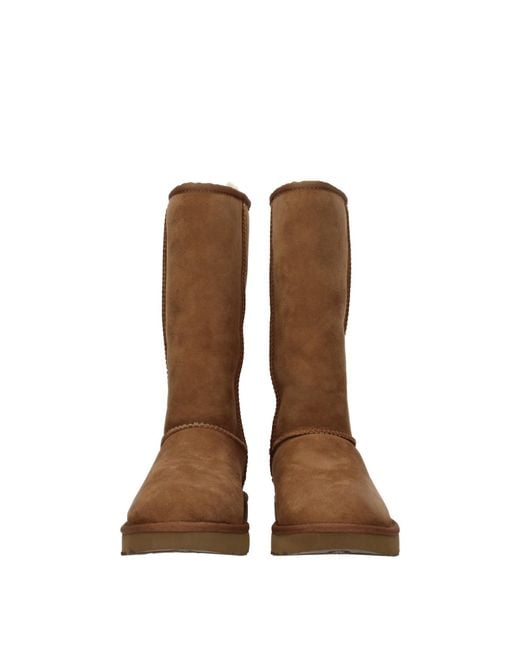 Ugg Brown Round Head Straight Boots