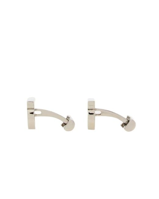 Ferragamo Metallic Gancini Cufflinks for men