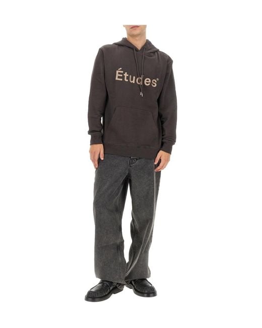Etudes Studio Black Klein Tudes Organic Cotton Hoodie for men