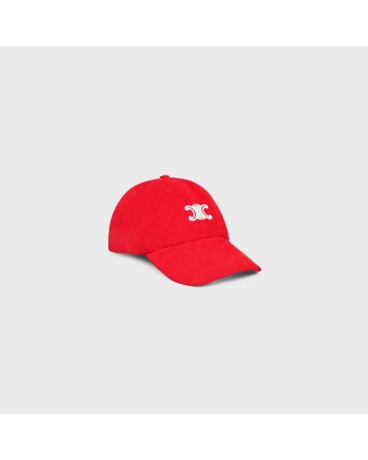Céline Red Vivienne Cap for men