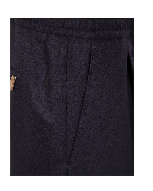 PT01 Blue Drawstring Trousers for men