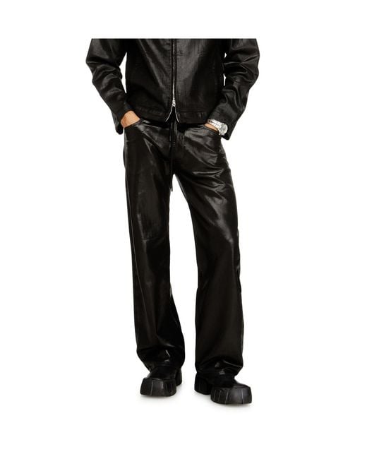 DIESEL Black 2080 D-Reel Trousers for men