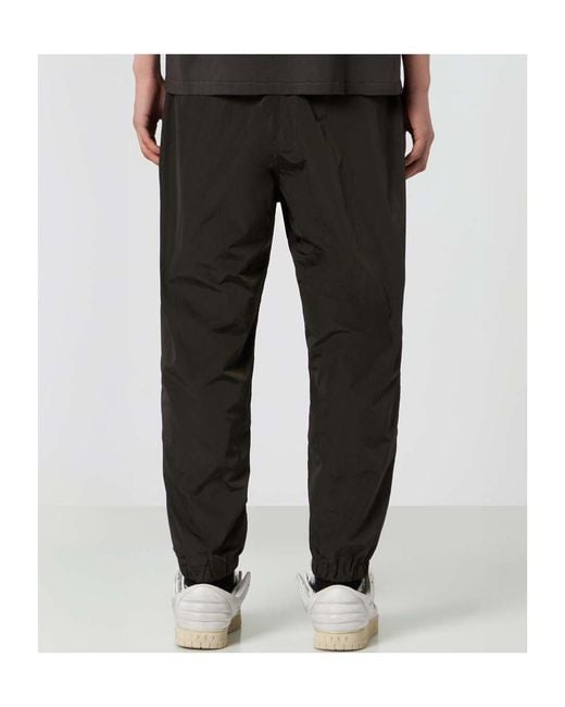 1989 STUDIO Black Elastic Waist Sports Pants for men