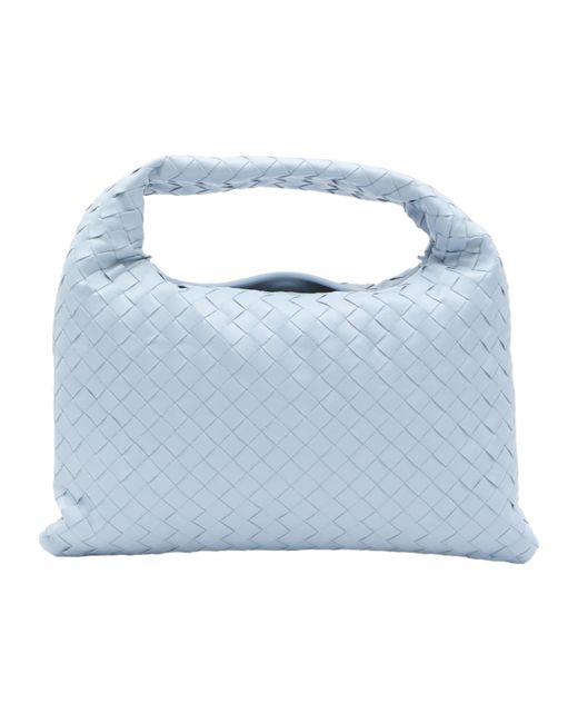Bottega Veneta Blue Small Hop Leather Bag
