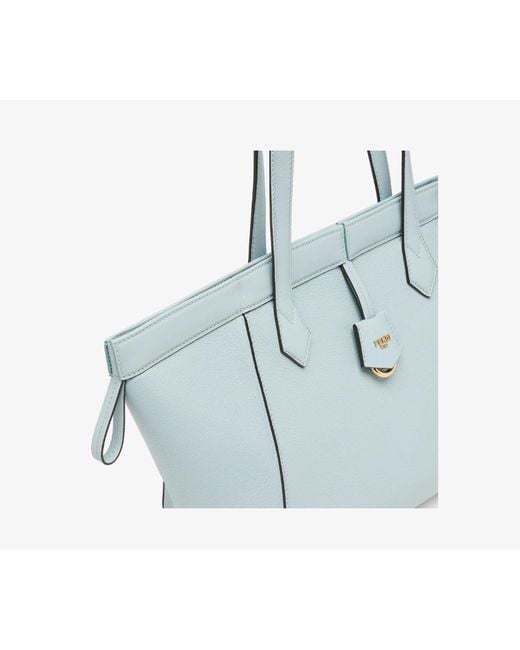 Fendi Blue Origami Medium Tote Bag
