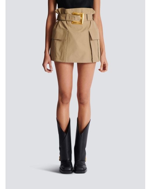 Balmain Natural Short Skirts