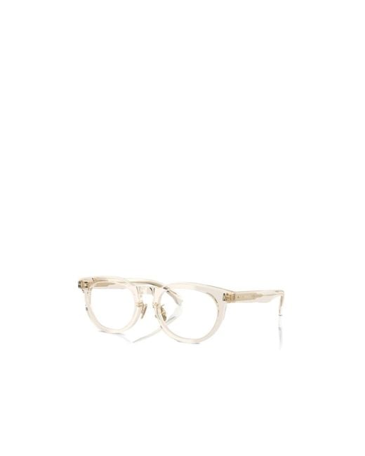Moncler White Eyewear Square Frame Glasses for men