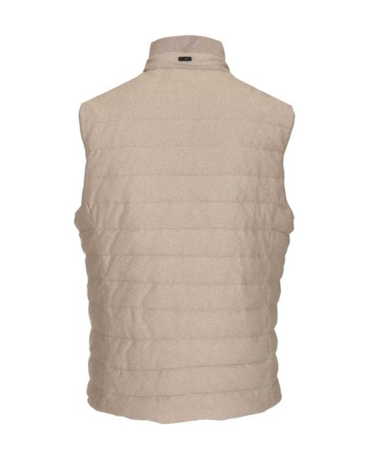Fedeli Natural Corvara Quilted Gilet for men