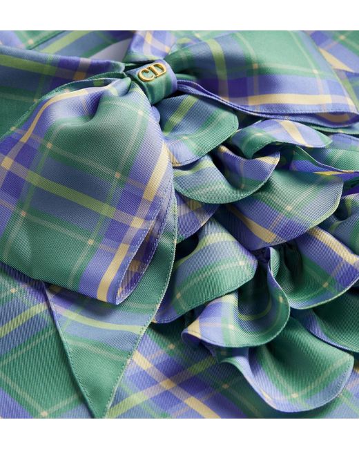 Dior Blue Blouse With Removable Bow