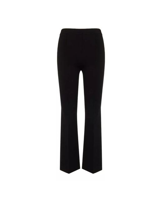 Theory Black Flared Wide-Leg Pants