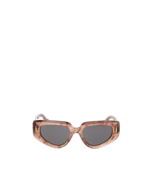 Loewe White Cat-Eye Frame Sunglasses