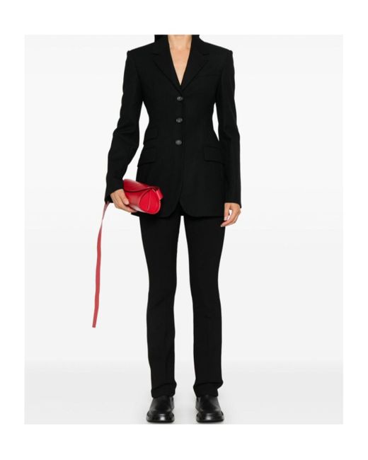 Sportmax Black Long-Sleeved Suit Coat