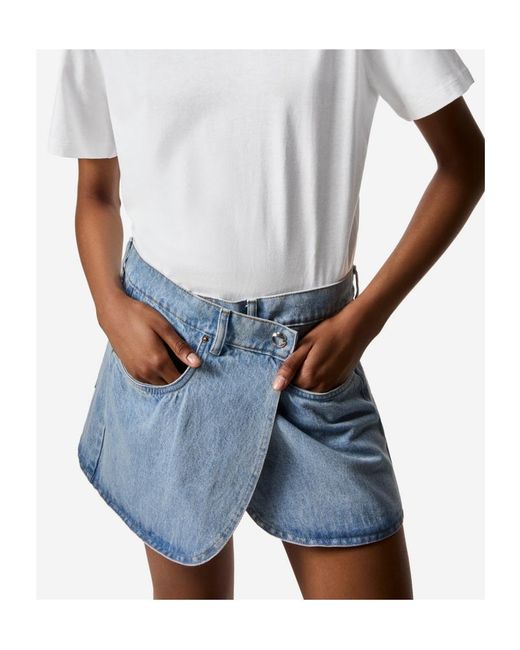 Coperni Blue Denim Mini Skirt