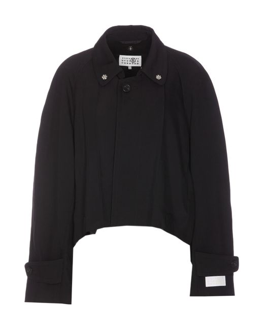 MM6 by Maison Margiela Black Logo Sportsjacket