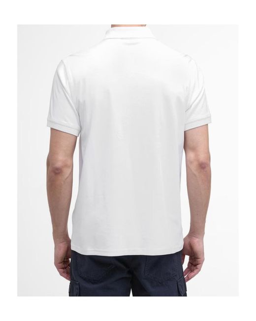 Barbour White Innes Polo Shirt for men