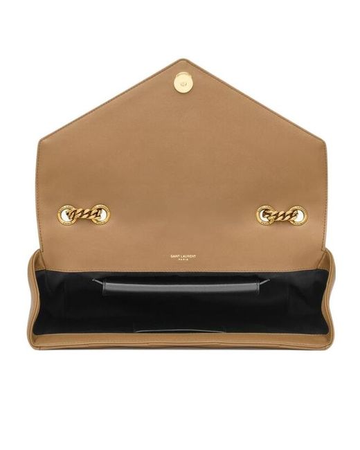 Saint Laurent Metallic Loulou Medium Shoulder Bag