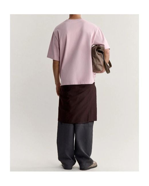 Maison Kitsuné Pink Fox Head Patch T-Shirt for men