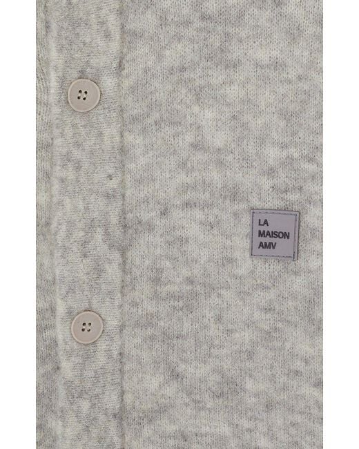 American Vintage Gray Long-Sleeve Cardigan for men