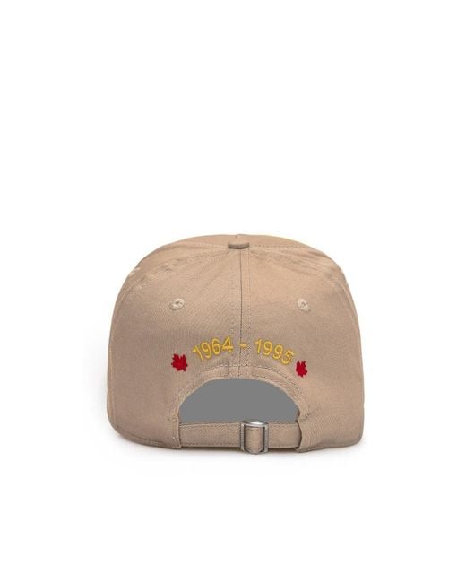 DSquared² Pink Logo-Patch Cotton Baseball Cap for men