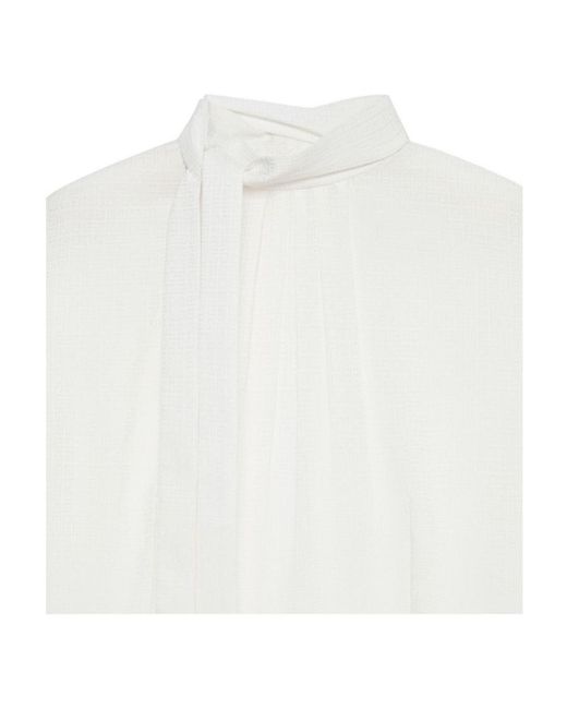Givenchy White Short-Sleeved Dress