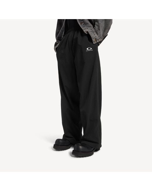 Balenciaga Black Loop Sport Logo Track Pants for men