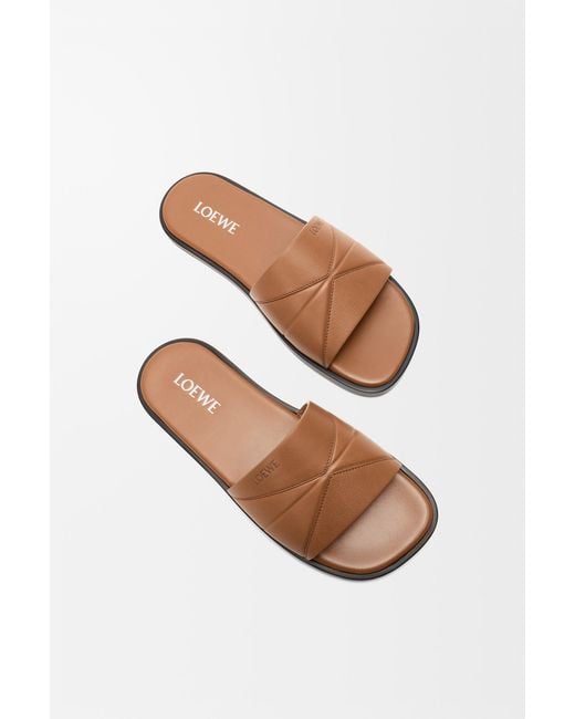 Loewe Brown Open-Toe Slippers for men