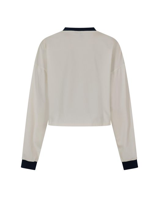Versace Gray Vintage Long Sleeve Top