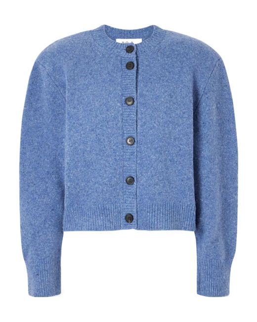 Rohe Blue Long-Sleeved Wool Cardigan
