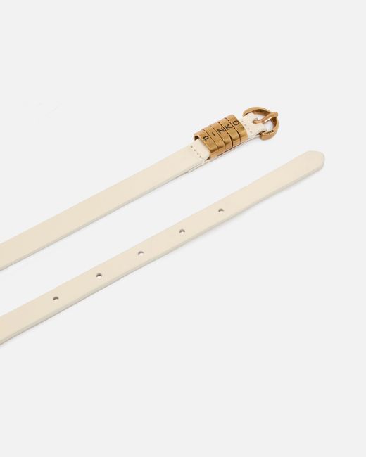 Pinko White Adjustable Waist Belt